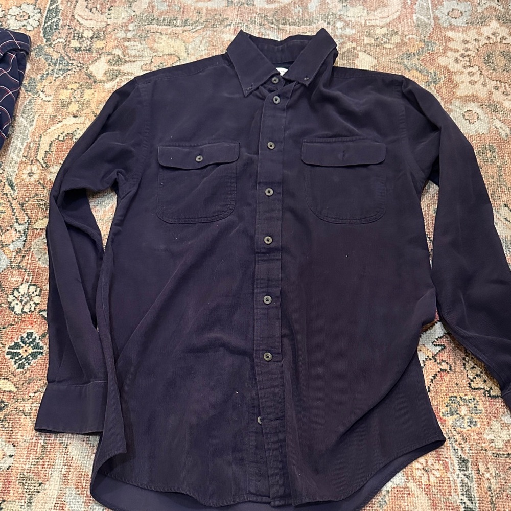 Southern Proper Dark Navy Casual Button Down Shirt